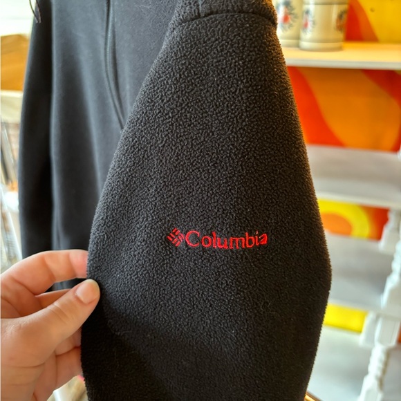 Georgia Bulldogs Columbia Womens Fleece Jacket Black Sewn Logo NCAA - Picture 3 of 8